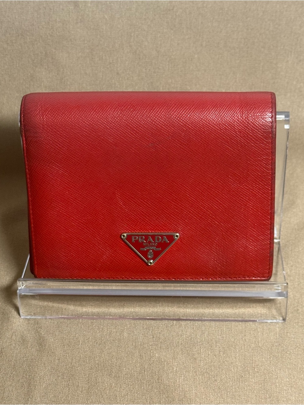 ✨ Authentic Prada Saffiano Leather Bifold Wallet ✨ Silver Hardware